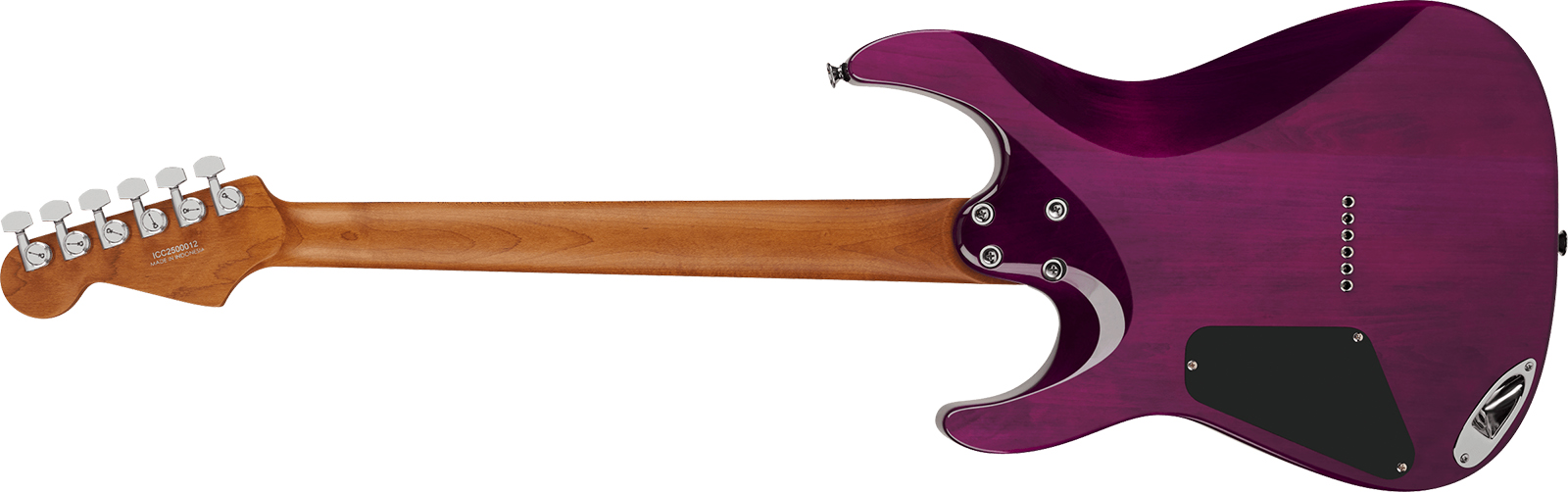 Charvel Dinky Dk24 Hh Ht Eb Qm Pro-mod Plus 2h Ht Eb - Violet Radiance - Guitare Électrique Forme Str - Variation 1