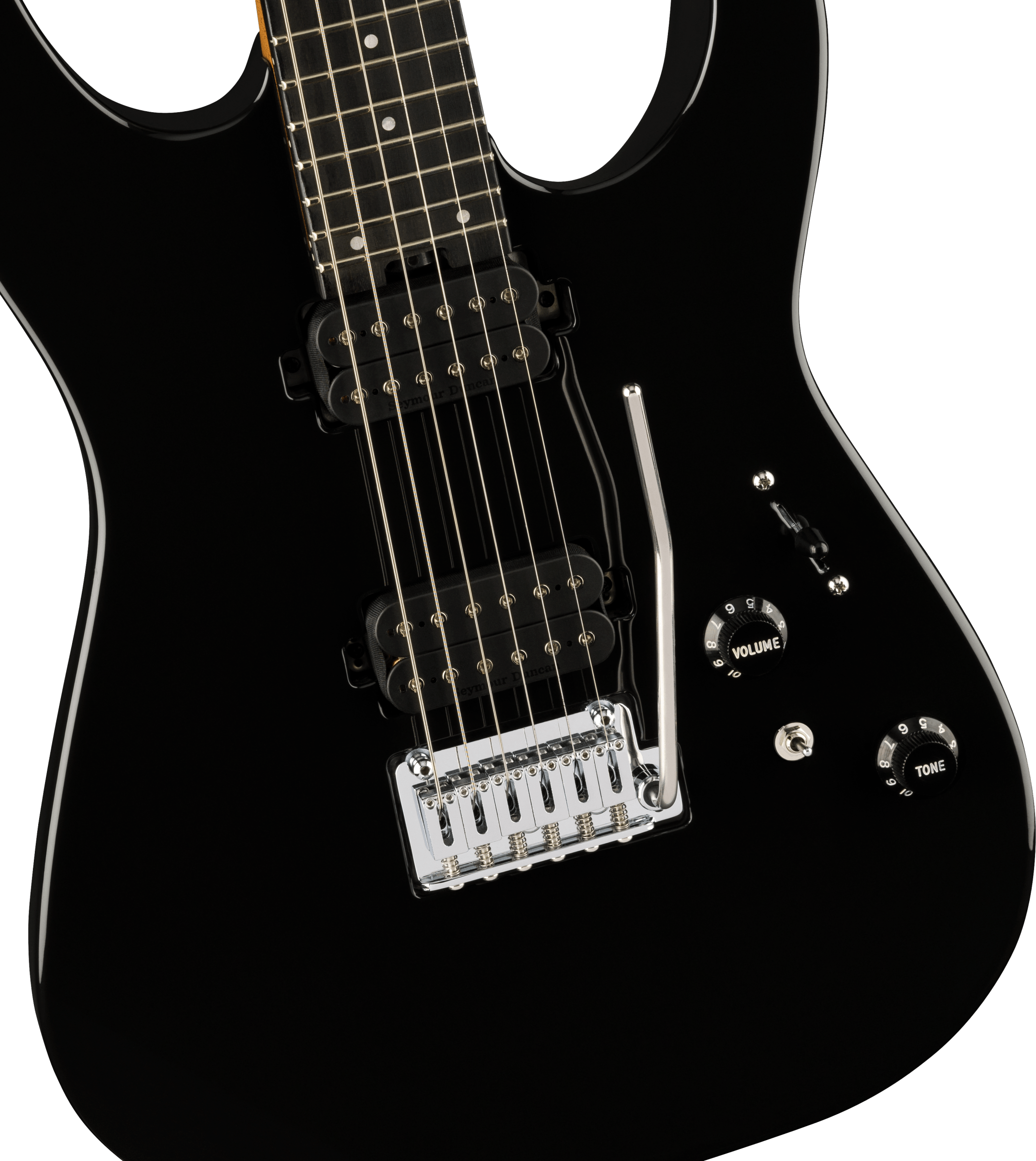 Charvel Dk24 Pro-mod 2pt Hh Eb - Gloss Black - Guitare Électrique Forme Str - Variation 2