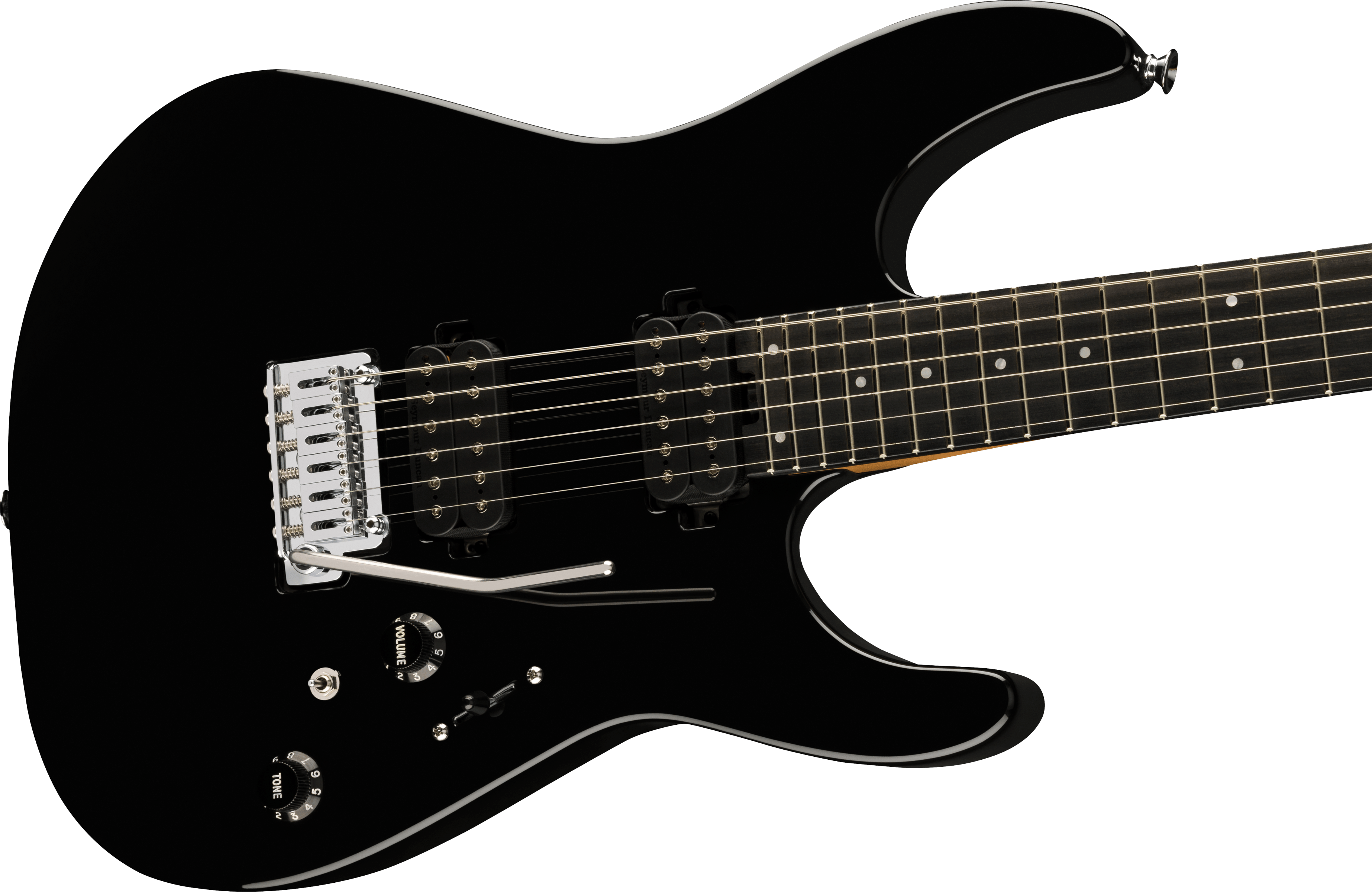 Charvel Dk24 Pro-mod 2pt Hh Eb - Gloss Black - Guitare Électrique Forme Str - Variation 3