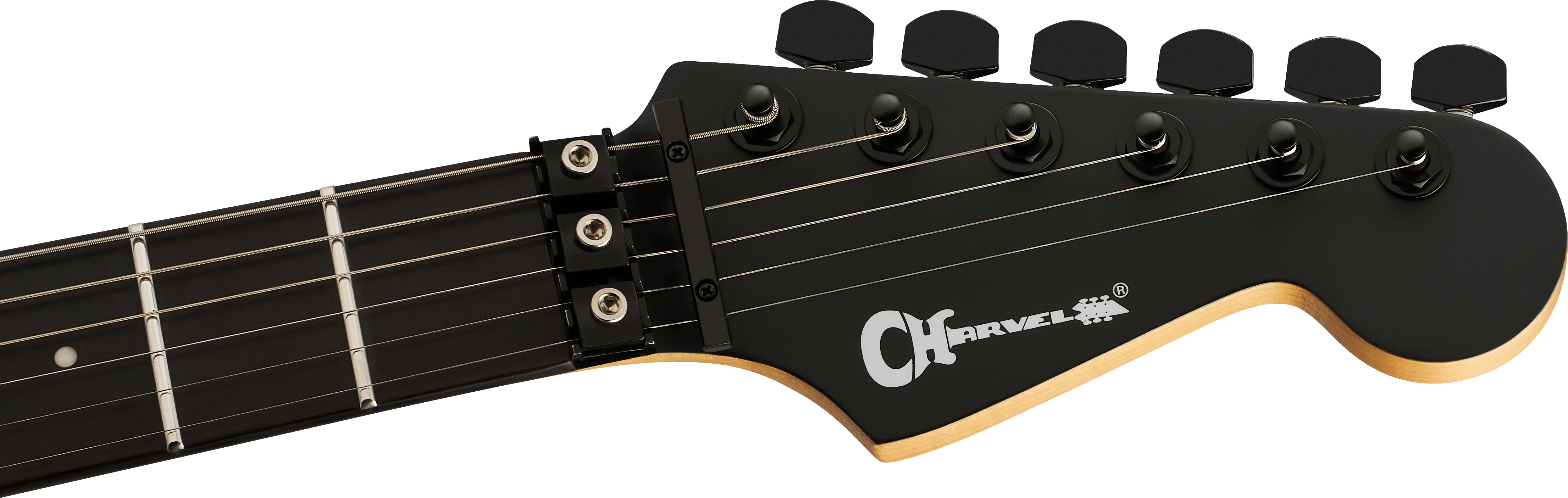 Charvel Dk24 Pro Mod Dinky Plus Hh Fr Eb - Satin Black - Guitare Électrique Forme Str - Variation 4