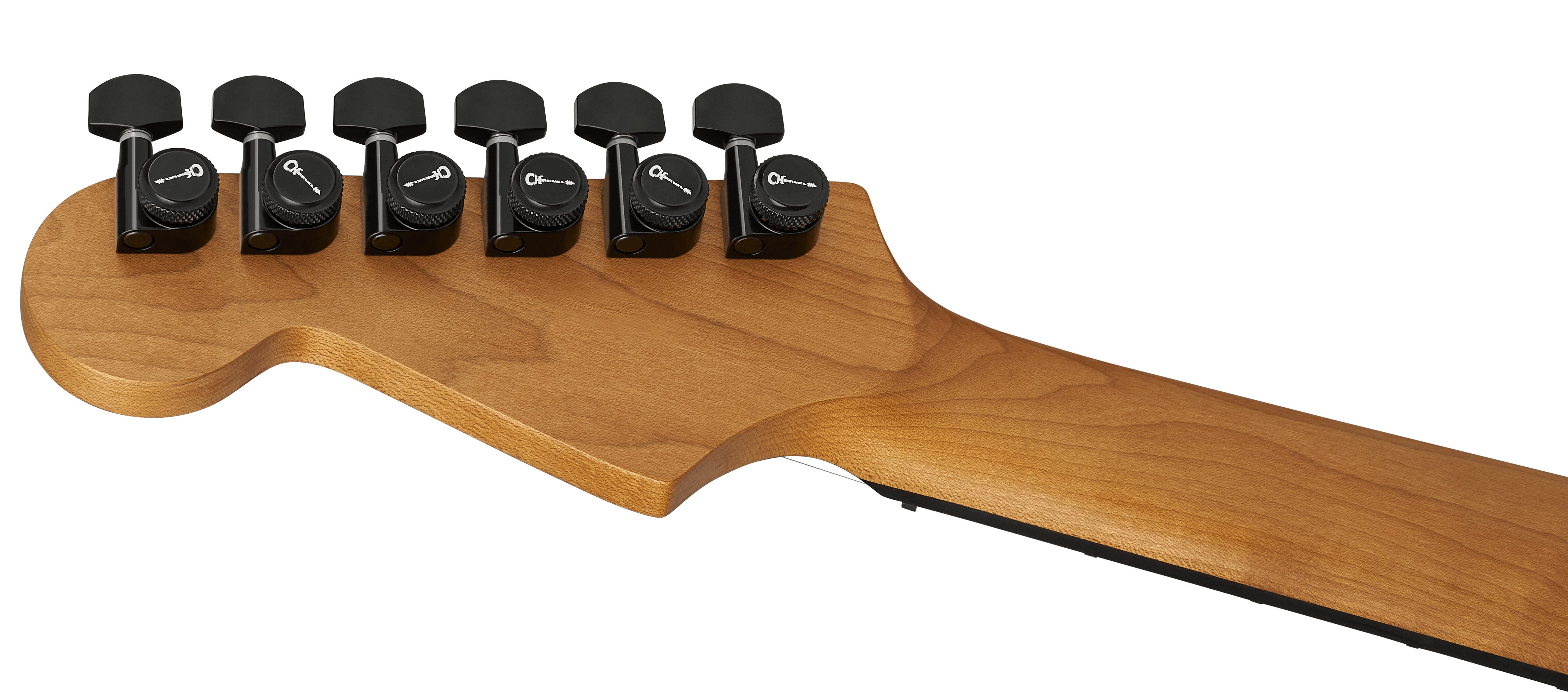 Charvel Dk24 Pro Mod Dinky Qm Plus Ht Hh Eb - Black Ash - Guitare Électrique Forme Str - Variation 5