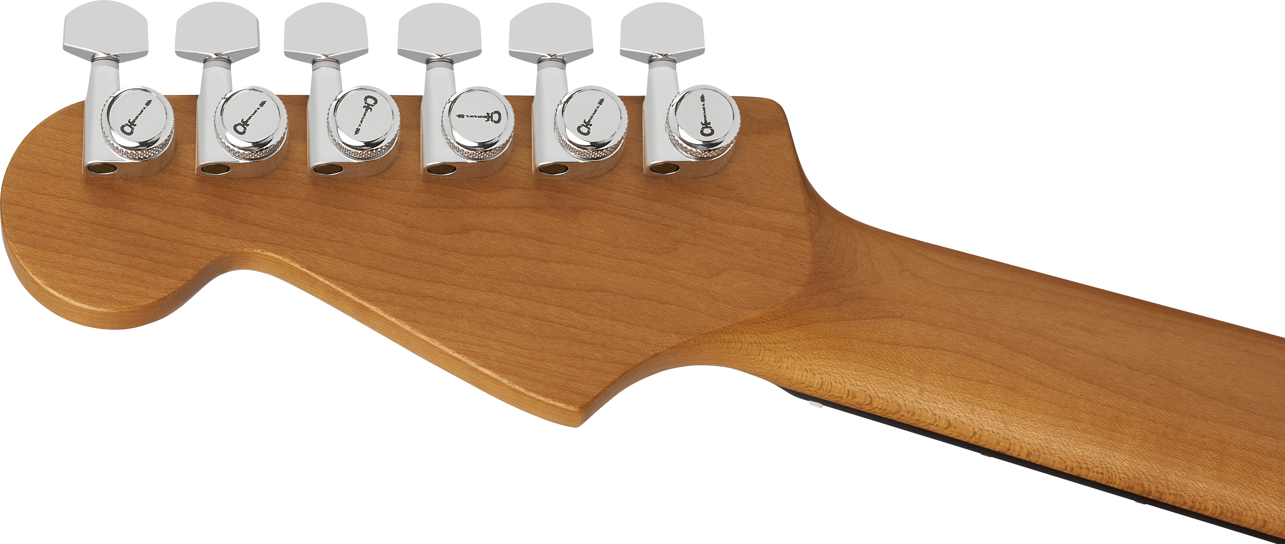 Charvel Dk24 Pro Mod Dinky Qm Plus Trem Hss Eb - Amber Tiger Eye - Guitare Électrique Forme Str - Variation 3