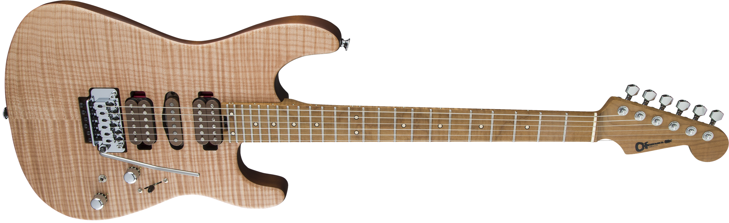 Charvel Guthrie Govan Signature Hsh Flame Maple Trem Mn - Natural - Guitare Électrique Forme Str - Variation 1