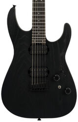 Guitare électrique forme str Charvel DK24 Pro Mod Dinky Plus - Black Ash