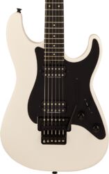 Guitare électrique forme str Charvel Pro-Mod Plus So-Cal SC1 Style 1 HH FR EB - Snow white