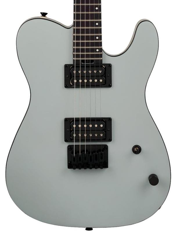 Guitare électrique forme tel Charvel Standard San Dimas Style-2 SD2 HH HT - Satin gray