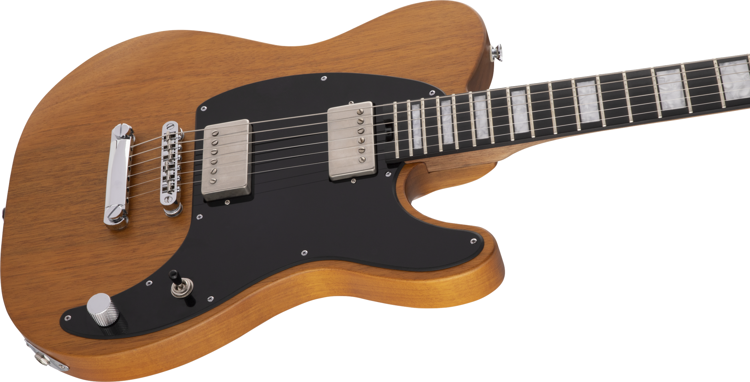 Charvel Joe Duplantier San Dimas Style 2 Hh E Mahogany Pro-mod Signature 2h Ht Eb - Natural - Guitare Électrique Forme Tel - Variation 1