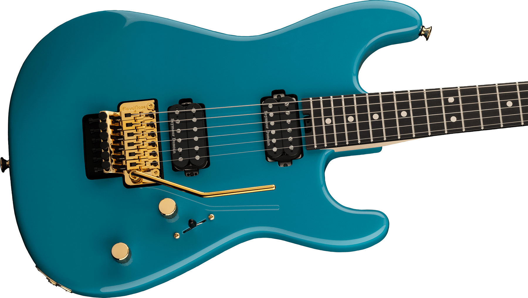 Charvel San Dimas Style 1 Hh Fr E Pro-mod Seymour Duncan Eb - Miami Blue - Guitare Électrique Forme Str - Variation 2