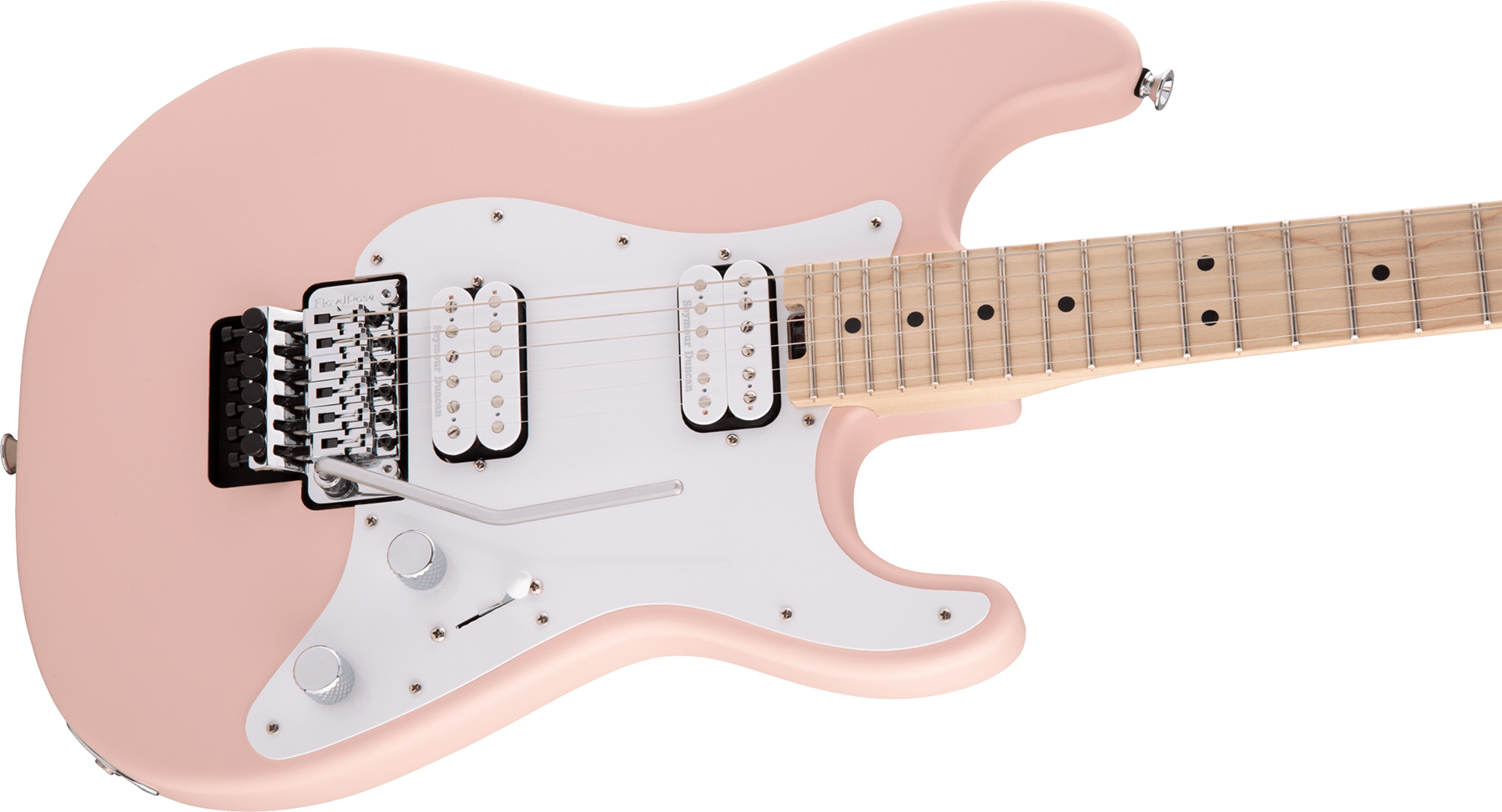 Charvel So-cal Style 1 Hh  Fr M Pro-mod 2h Seymour Duncan Mn - Satin Shell Pink - Guitare Électrique Forme Str - Variation 2