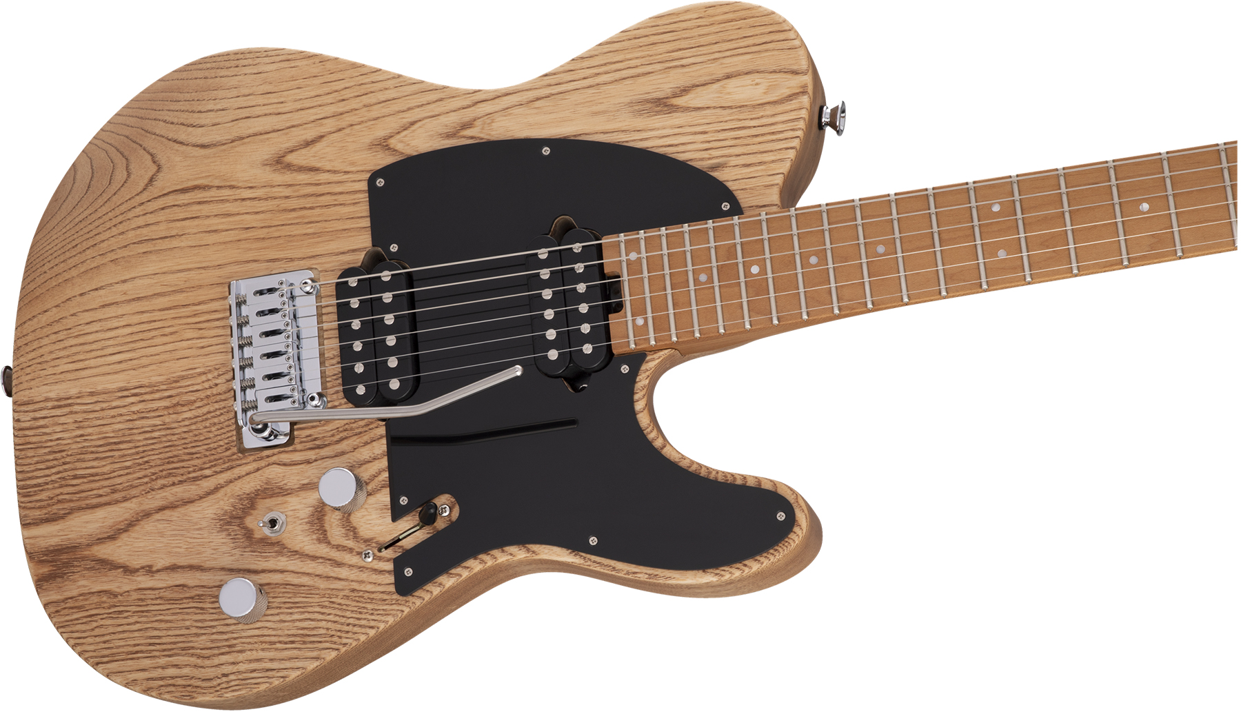 Charvel So-cal Style 2 24 Hh 2pt Cm Pro-mod 2h Fishman Fluence Trem Mn - Natural Satin - Guitare Électrique Forme Tel - Variation 2