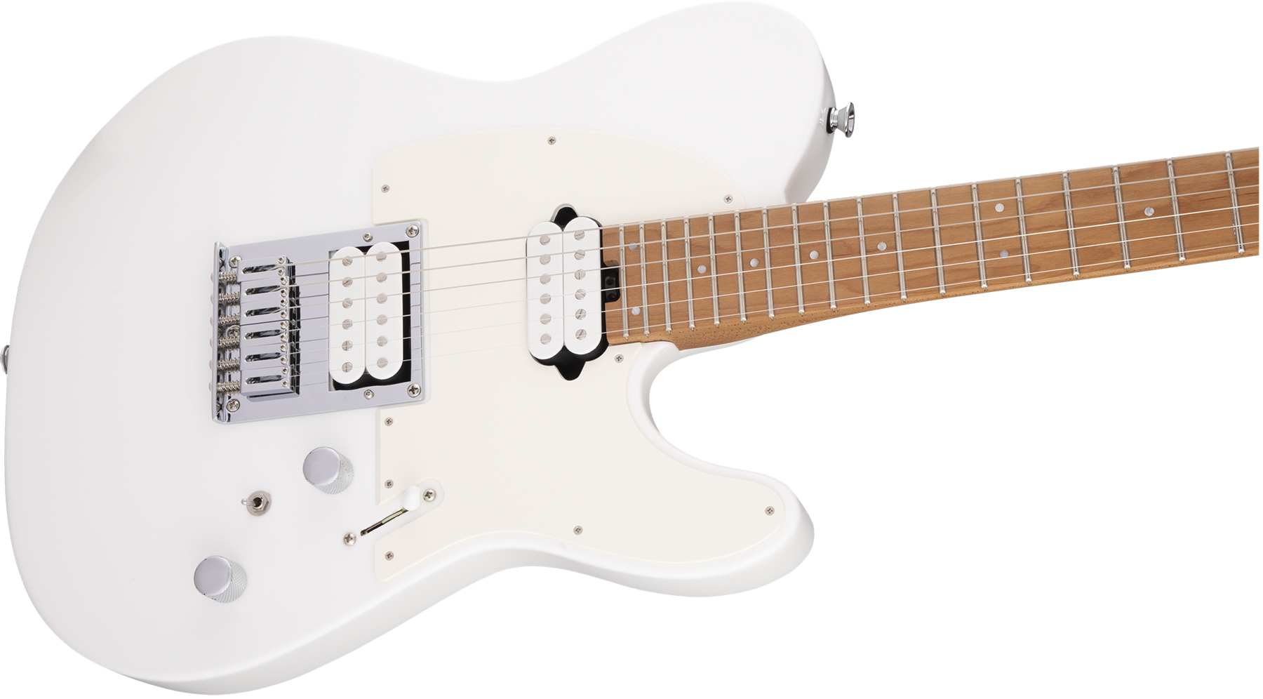 Charvel So-cal Style 2 24 Hh Ht Cm Pro-mod 2h Fishman Fluence Mn - Snow White - Guitare Électrique Forme Tel - Variation 2