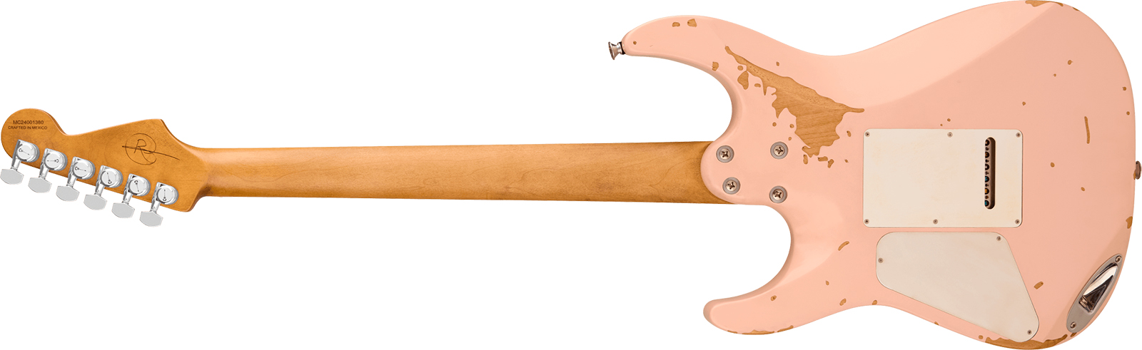 Charvel Rick Graham Dinky Dk24 2pt Cm Pro-mod Signature 2pt Hss Trem Mn - Worn Shell Pink - Guitare Électrique Forme Str - Variation 1