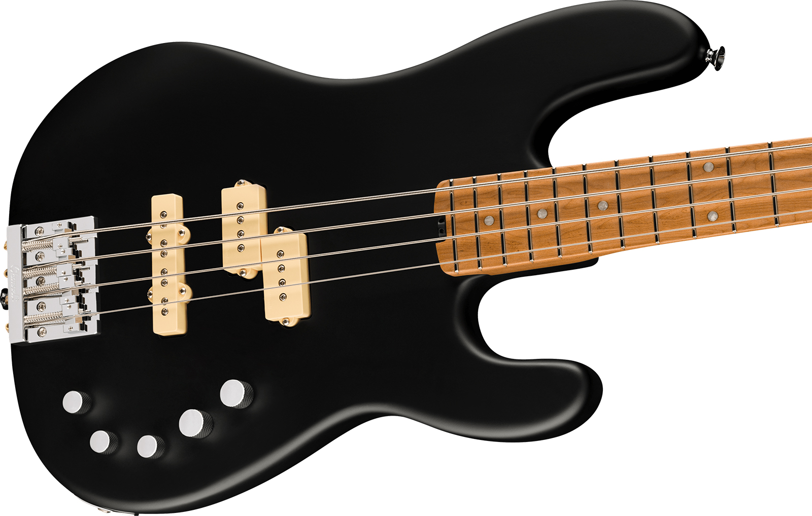 Charvel San Dimas Pj Iv Bass Pro-mod Active Dimarzio Mn - Satin Black - Basse Électrique Solid Body - Variation 2
