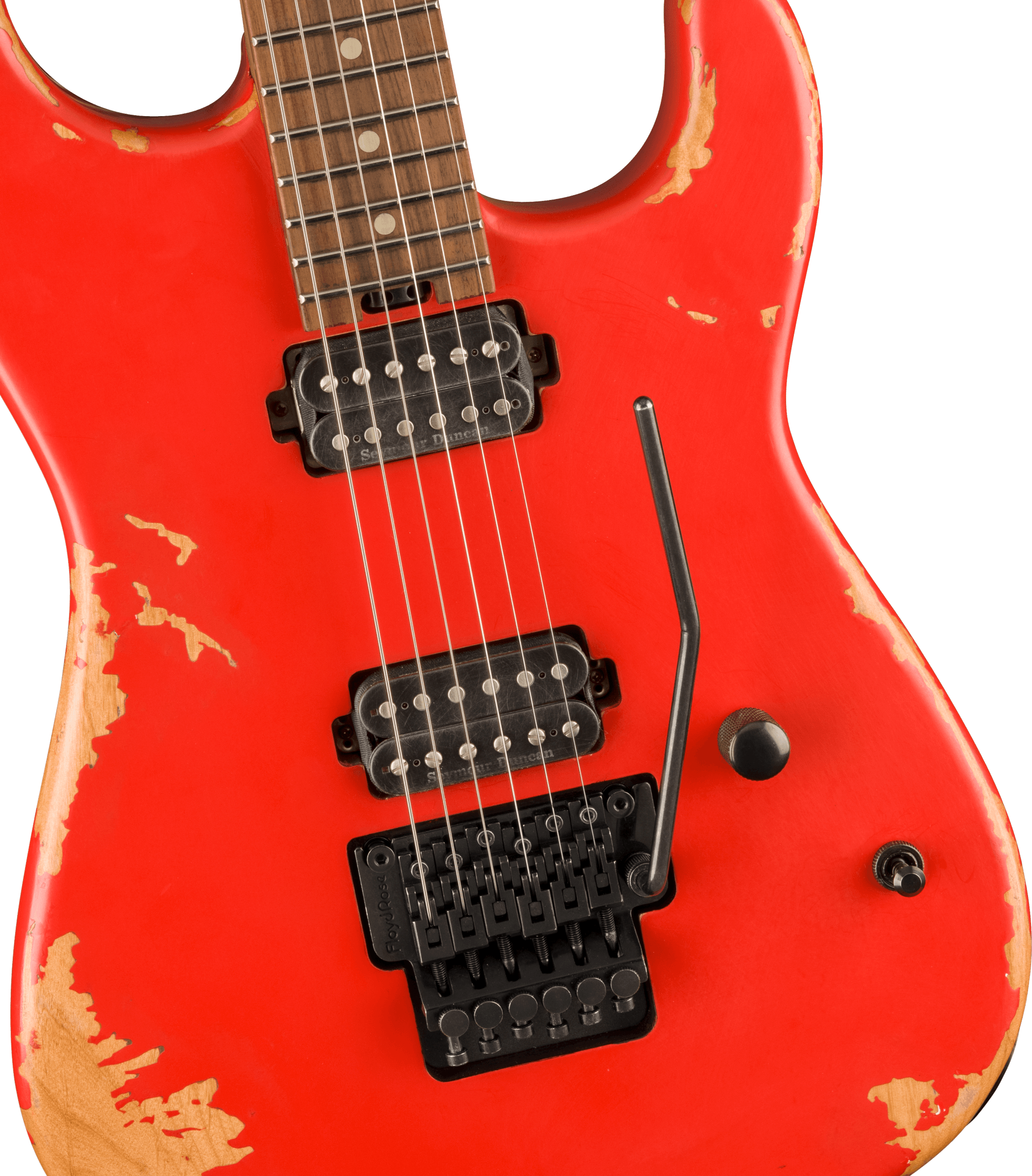 Charvel San Dimas Pro-mod Relic Style 1 Hh Fr E Pf - Weathered Orange - Guitare Électrique Forme Str - Variation 2