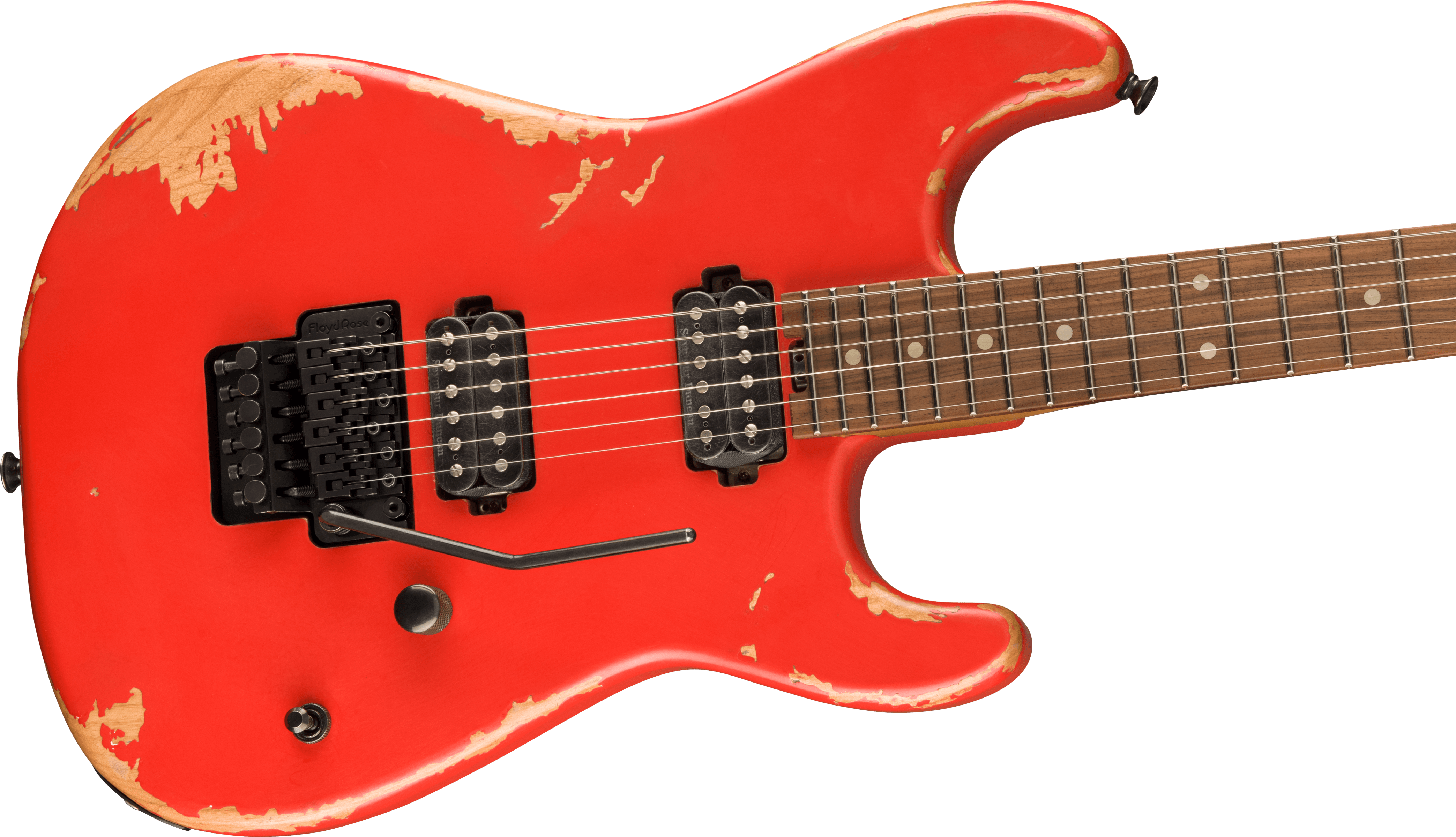 Charvel San Dimas Pro-mod Relic Style 1 Hh Fr E Pf - Weathered Orange - Guitare Électrique Forme Str - Variation 3