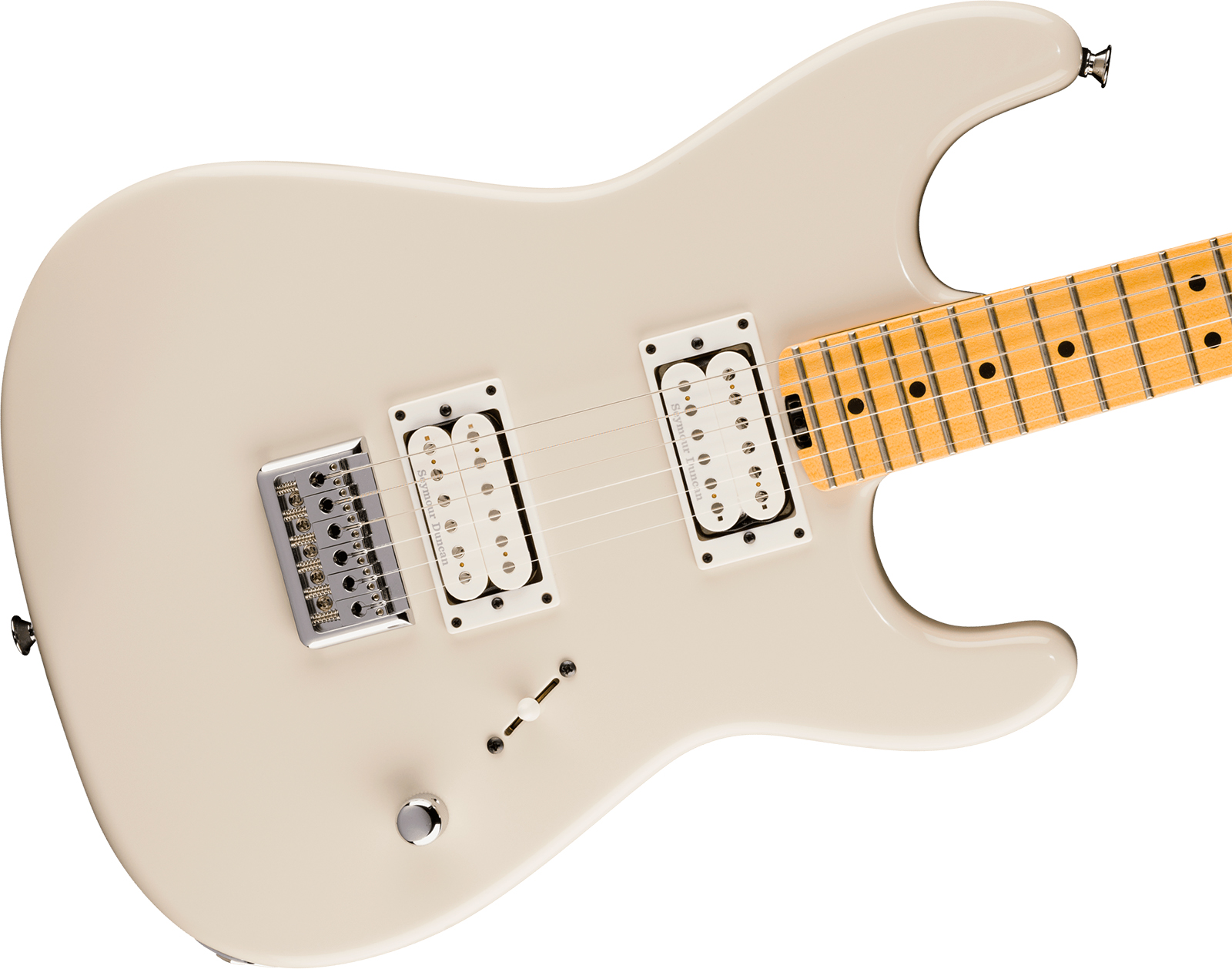 Charvel San Dimas Style 1 Sd1 Hh Ht American Neo Classic 2h Seymour Duncan Ht Mn - Ivory Blitz - Guitare Électrique Forme Str - Variation 2