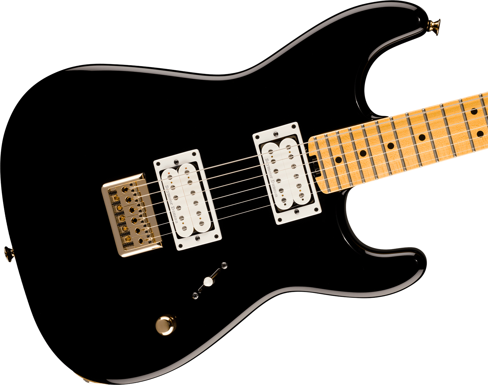 Charvel San Dimas Style 1 Sd1 Hh Ht American Neo Classic 2h Seymour Duncan Ht Mn - Gloss Black - Guitare Électrique Forme Str - Variation 2
