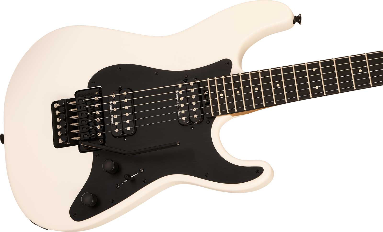 Charvel So-cal Style 1 Hh Fr Pro-mod Plus 2h Seymour Duncan Eb - Snow White - Guitare Électrique Forme Str - Variation 2