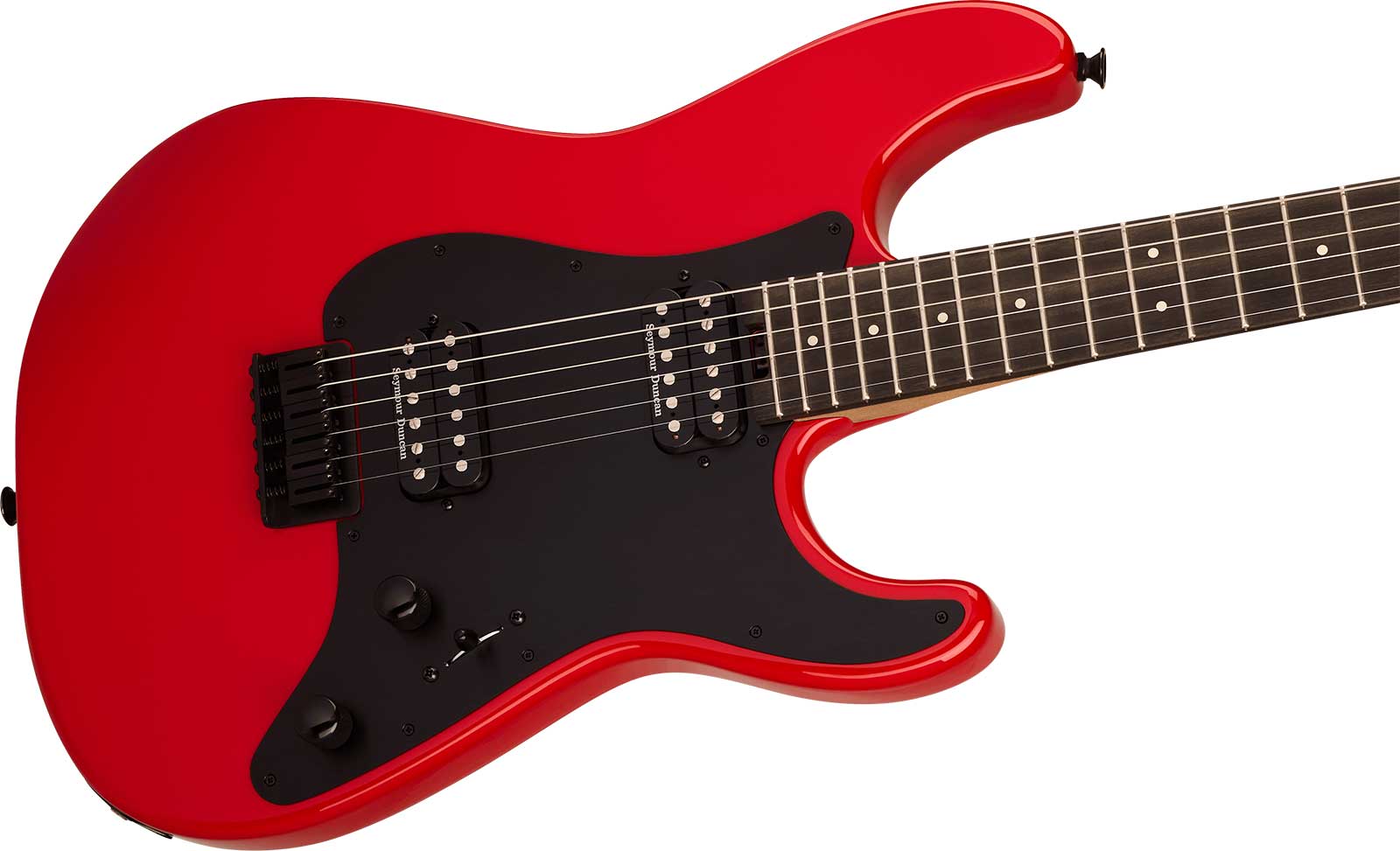 Charvel So-cal Style 1 Hh Pro-mod Plus 2h Seymour Duncan Eb - Ferrari Red - Guitare Électrique Forme Str - Variation 2