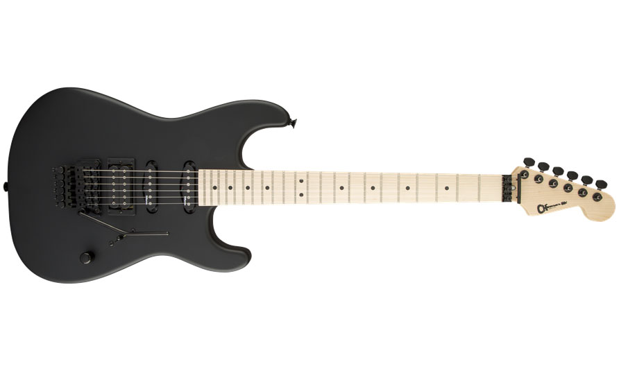 Charvel San Dimas Style 1 Hss Fr M Usa Select Dimarzio Fr Mn - Pitch Black - Guitare Électrique Forme Str - Variation 1