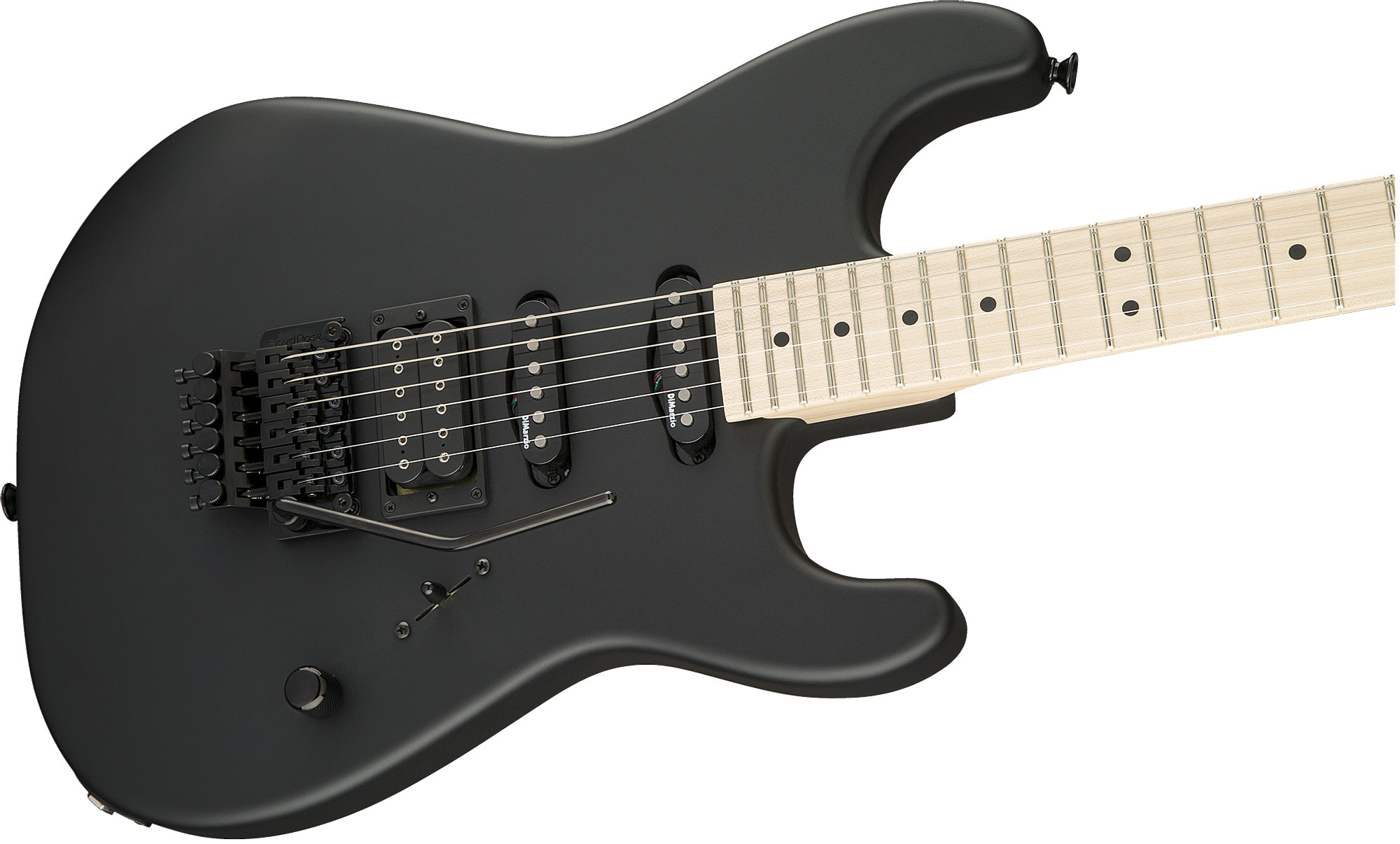 Charvel San Dimas Style 1 Hss Fr M Usa Select Dimarzio Fr Mn - Pitch Black - Guitare Électrique Forme Str - Variation 3