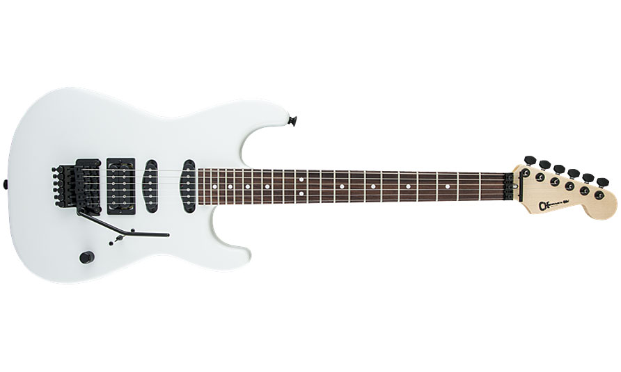 Charvel Usa Select San Dimas Style 1 Hss Fr Rw - Snow Blind Satin - Guitare Électrique Forme Str - Variation 1