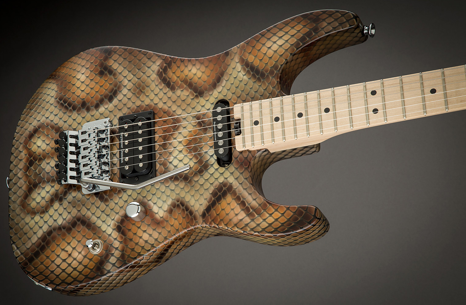 Charvel Warren Demartini Pro-mod Snake Signature Hs Fr Mn - Snakeskin - Guitare Électrique Forme Str - Variation 2