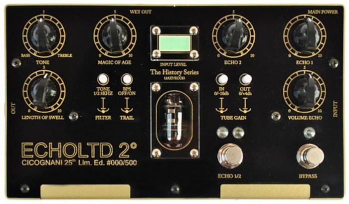 Pédale reverb / delay / echo Cicognani engineering History ECHOLTD 2°