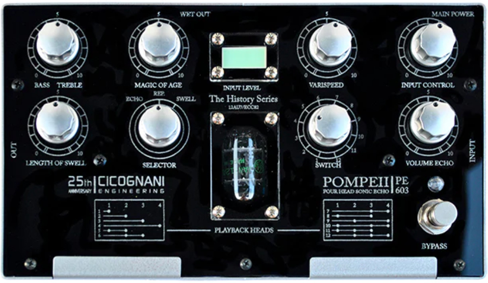Cicognani Engineering Pompeii Pe603 Four Head Sonic Echo History - PÉdale Reverb / Delay / Echo - Main picture