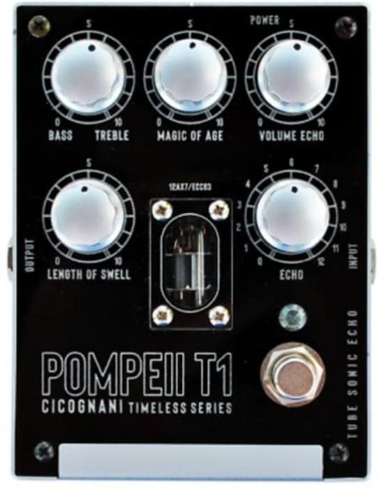 Pédale reverb / delay / echo Cicognani engineering Timeless POMPEII T1 Tube Sonic Echo