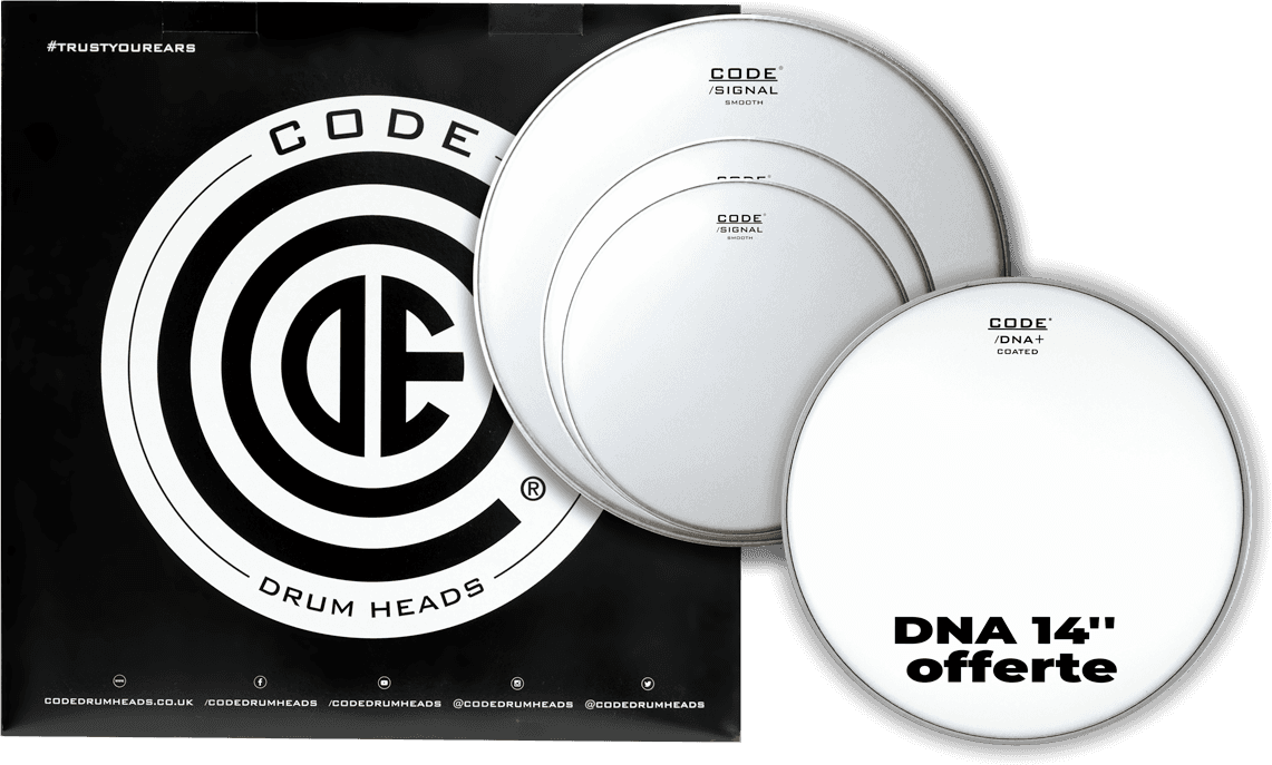 Code Drumheads Pack Smooth Rock + Dna 14 Offerte - Pack Peaux - Main picture