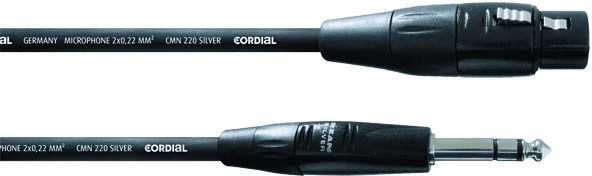 Cordial Cim1.5fv Xlr Femelle / Jack Stereo - 1,5m - CÂble - Main picture