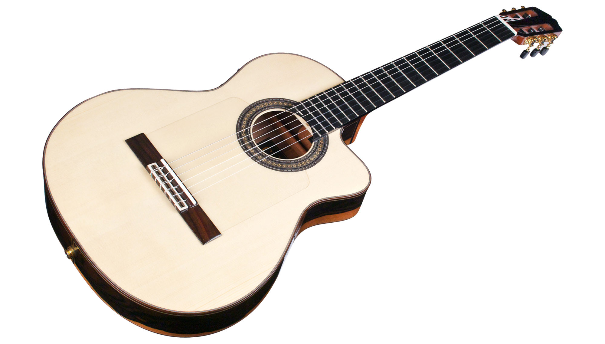 Cordoba 55fce Negra Espana 4/4 Slim Cw Epicea Ziricote Eb +etui - Natural - Guitare Classique Format 4/4 - Variation 2