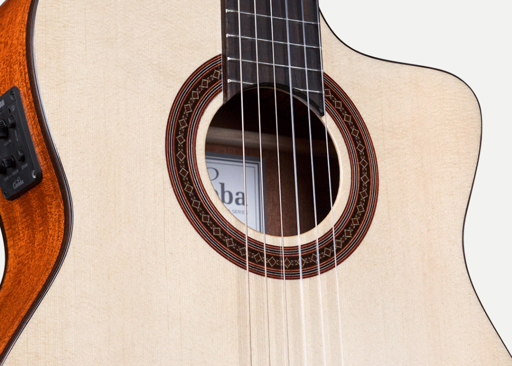 Cordoba C5-ce Sp Iberia 4/4 Cw Epicea Acajou Rw - Natural - Guitare Classique Format 4/4 - Variation 4