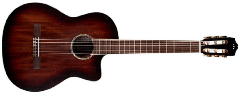 Cordoba C4-ce Iberia 4/4 Cw Epicea Acajou Pf - Charcoal Burst - Guitare Classique Format 4/4 - Main picture