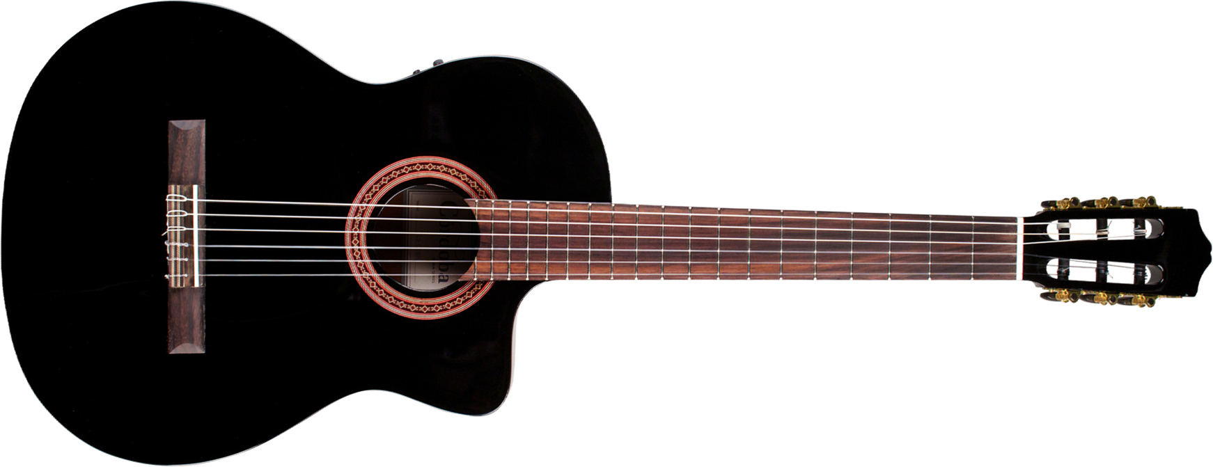 Cordoba C5-ce Iberia Cw Cedre Acajou Rw +housse - Black - Guitare Classique Format 4/4 - Main picture