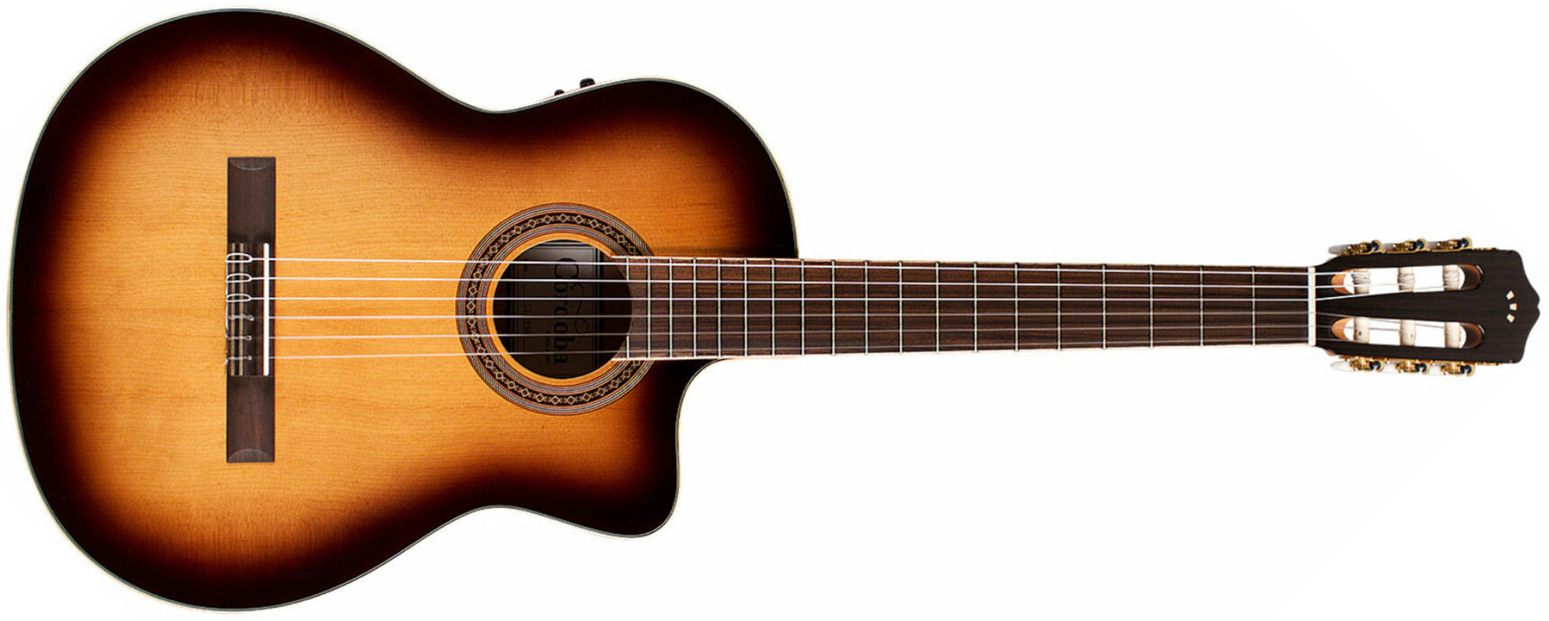 Cordoba C5-ce Sb Iberia 4/4 Cw Epicea Acajou Rw - Sunburst - Guitare Classique Format 4/4 - Main picture