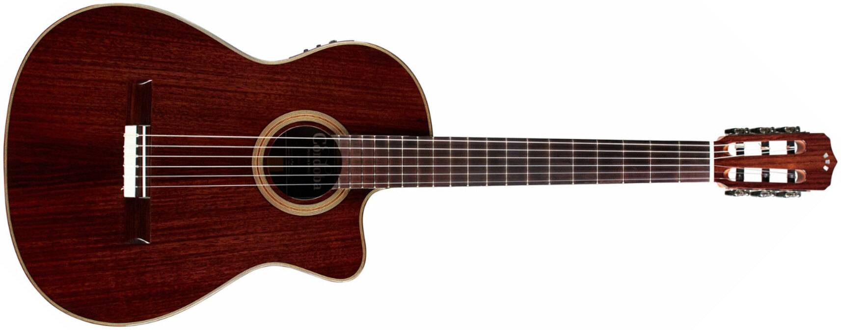 Cordoba Fusion 12 Rose Ii 4/4 Cw Tout Palissandre Eb - Natural - Guitare Classique Format 4/4 - Main picture