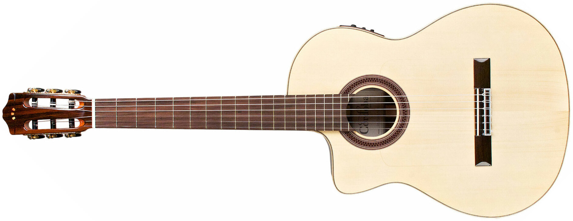 Cordoba Gipsy Kings Gk Studio Negra Lh Gaucher Cw Epicea Palissandre Rw - Natural - Guitare Classique Format 4/4 - Main picture