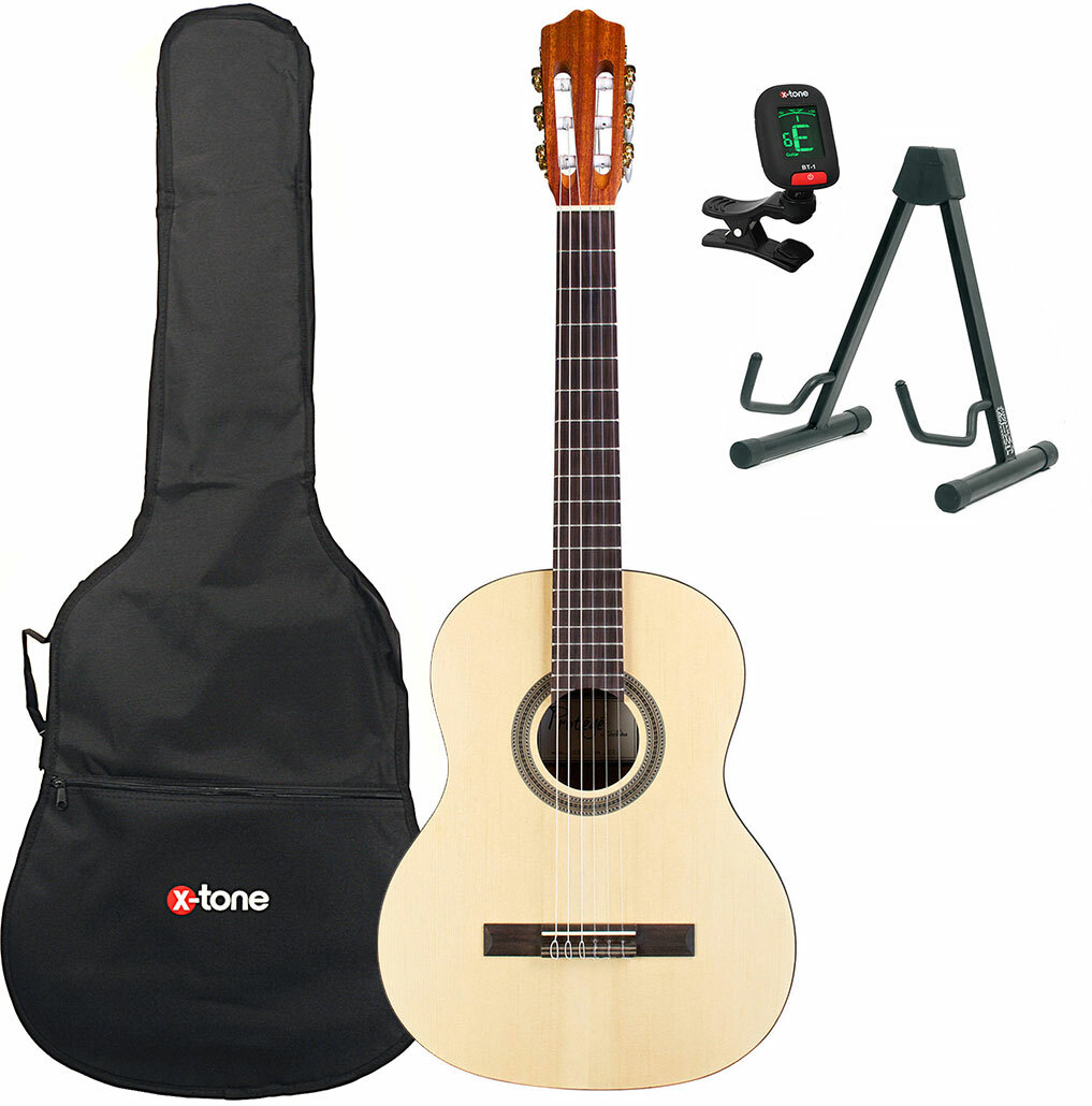 Cordoba ProtÉgÉ C1m 1/2 + Housse + Accordeur + Stand - Natural - Pack Guitare Classique - Main picture