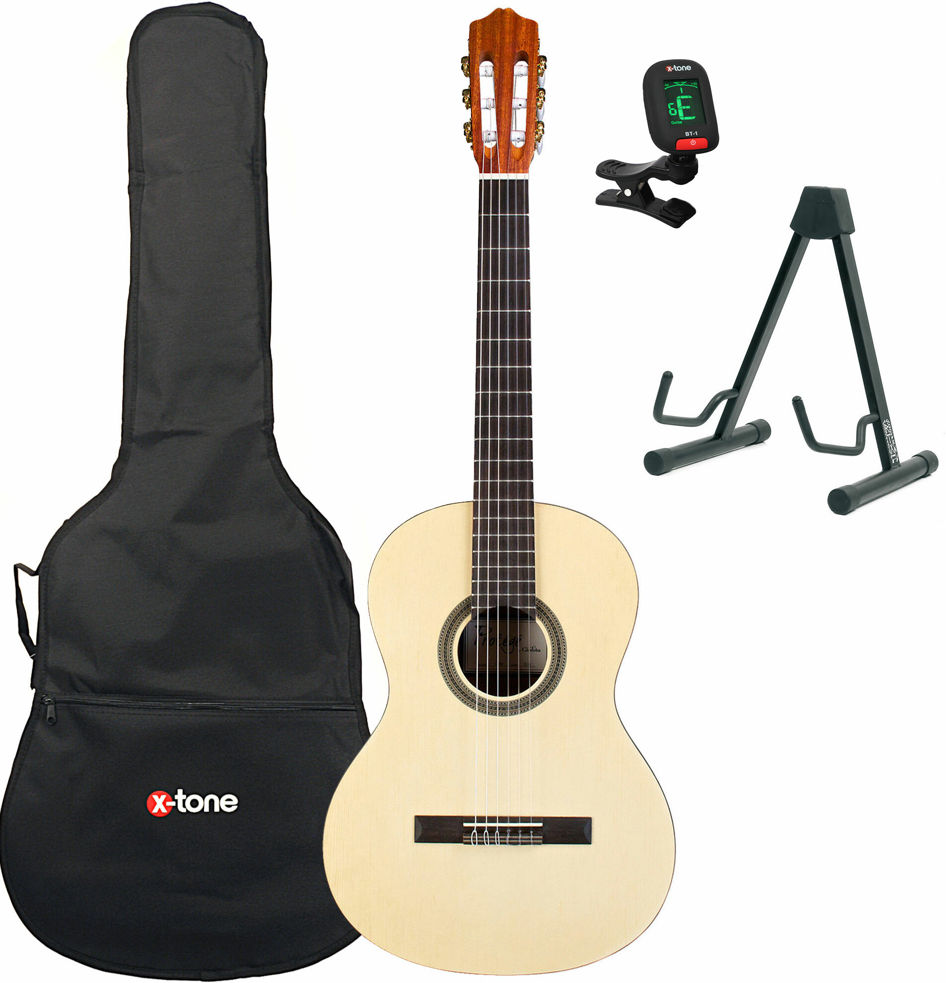 Cordoba Protégé C1m 3/4 + Housse + Stand + Accordeur - Natural - Pack Guitare Classique - Main picture