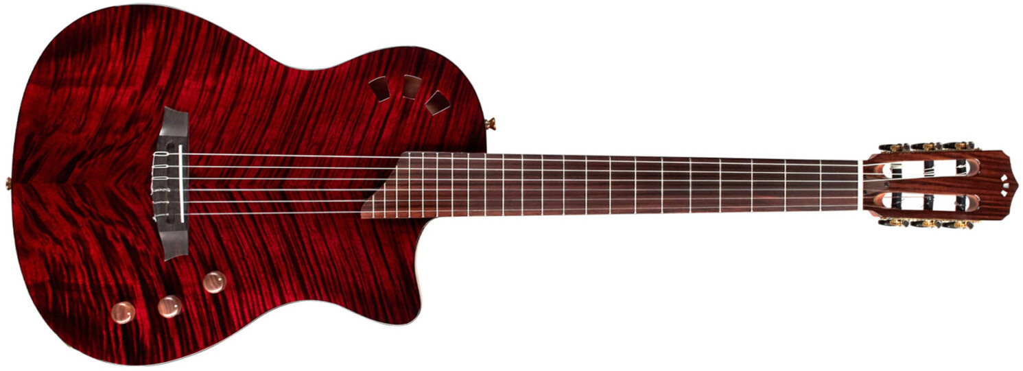 Cordoba Stage Ltd Cw Epicea Acajou Pf - Garnet Red - Guitare Classique Format 4/4 - Main picture