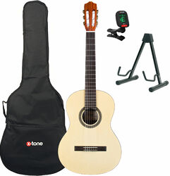 Pack guitare classique Cordoba Protégé C1M 3/4 + housse + stand + accordeur - Natural