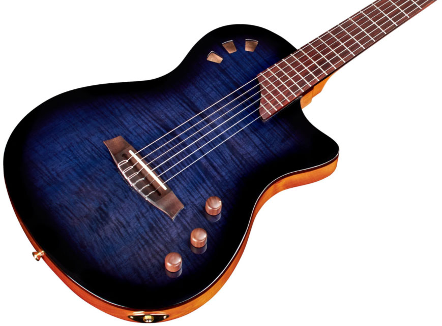 Cordoba Stage Ltd Cw Epicea Acajou Pf - Blue Burst - Guitare Classique Format 4/4 - Variation 1