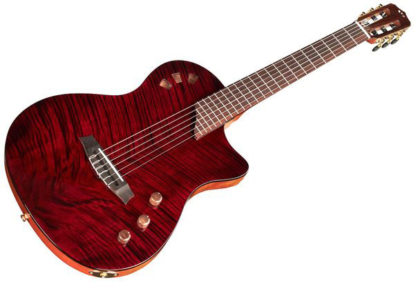Cordoba Stage Ltd Cw Epicea Acajou Pf - Garnet Red - Guitare Classique Format 4/4 - Variation 1