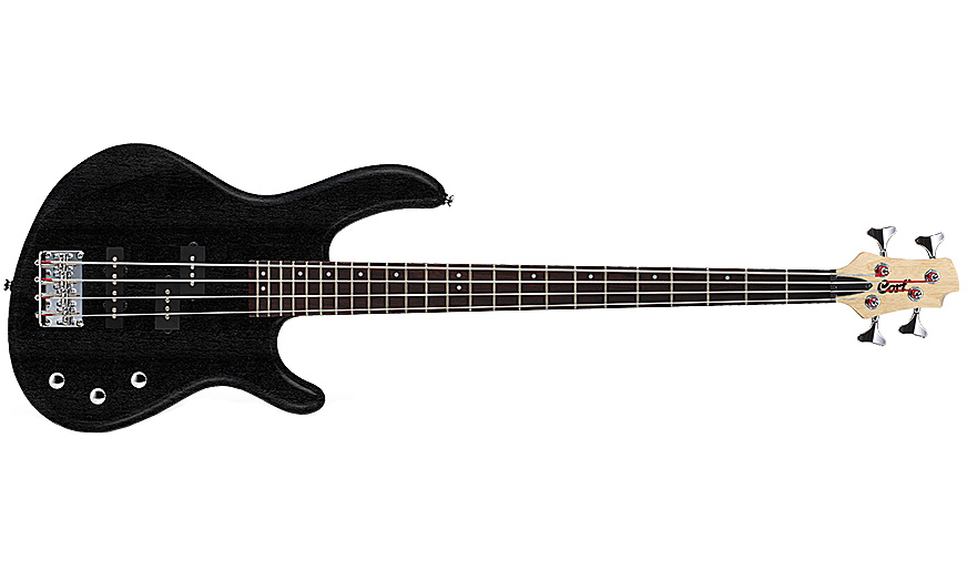 Cort Action Pj Opb - Open Pore Black - Basse Électrique Solid Body - Variation 1