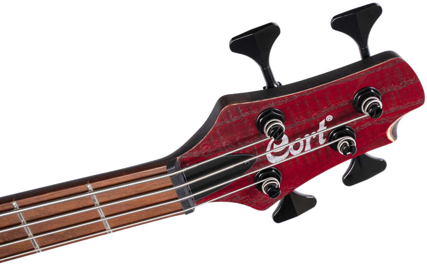 Cort B4 Element Artisan Active Bartolini Mn - Burgundy - Basse Électrique Solid Body - Variation 5