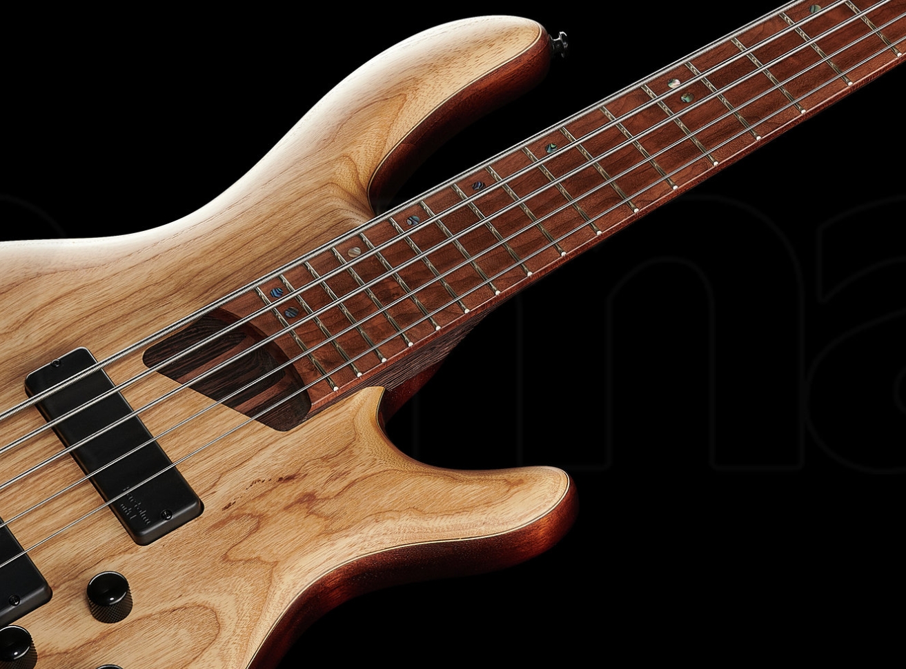 Cort B5 Element Artisan 5c Active Bartolini Mn - Open Pore Natural - Basse Électrique Solid Body - Variation 2