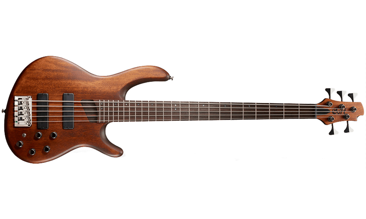 Cort B5 Plus Mh Opm Artisan 5-cordes Bartonini Rw - Open Pore Mahogany - Basse Électrique Solid Body - Variation 1