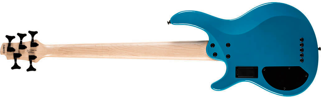 Cort C5 Deluxe Artisan 5c Active Bartolini Jat - Candy Blue - Basse Électrique Solid Body - Variation 1